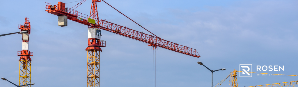 A stock photo of what the construction crane section falls might have looked like before the crane section landed on the bridge in new river in downtown Fort Lauderdale